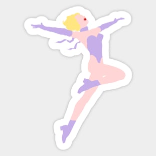 Joyful blonde Sticker